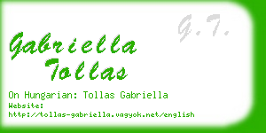 gabriella tollas business card